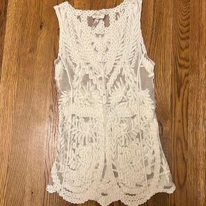 Laundry by Shelli Segal lace XS sleeveless top Excellent condition!